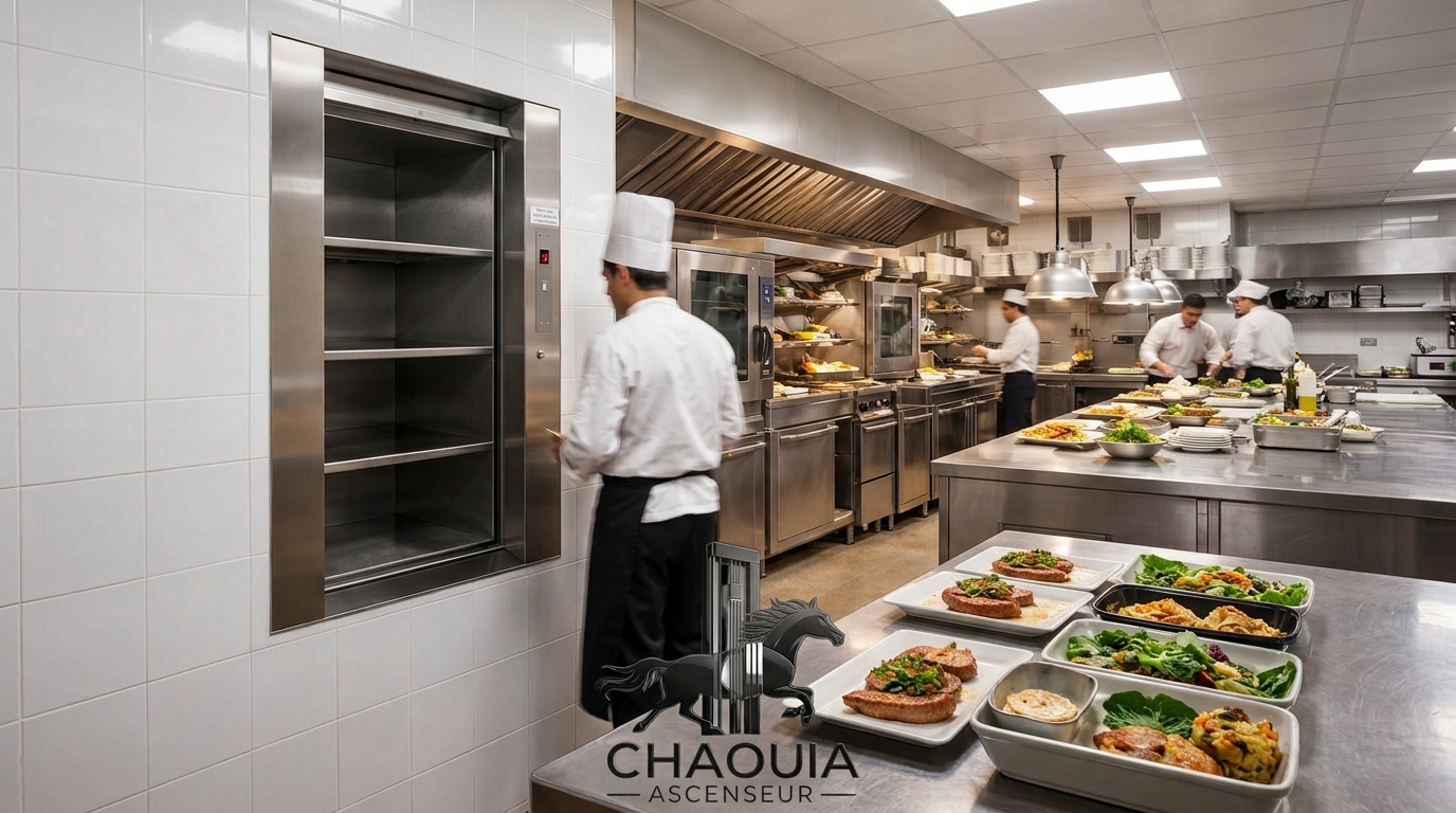 Monte-plat inox pour restaurant