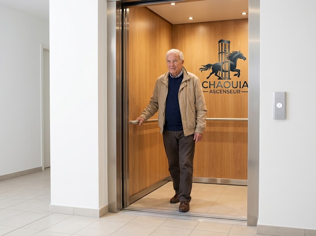 Accès facilité à l'ascenseur résidentiel